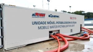 Sistema móvel de ultrafiltração e potabilização de água