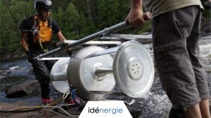 turbina aproveita água dos rios