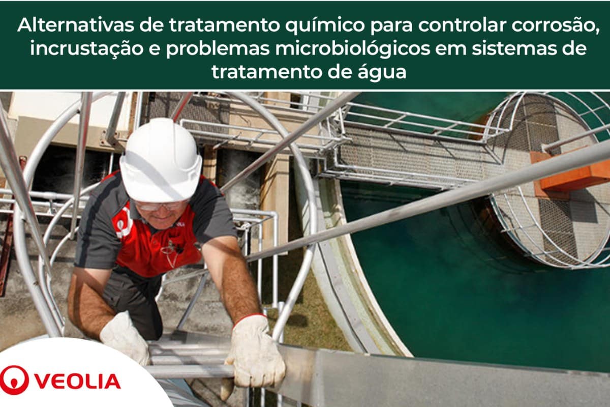 Alternativas de tratamento químico para controlar corrosão, incrustação e problemas microbiológicos em sistemas de tratamento de água