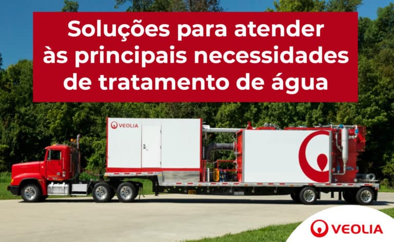Soluções Móveis de Água que atendem às principais necessidades de tratamento de água
