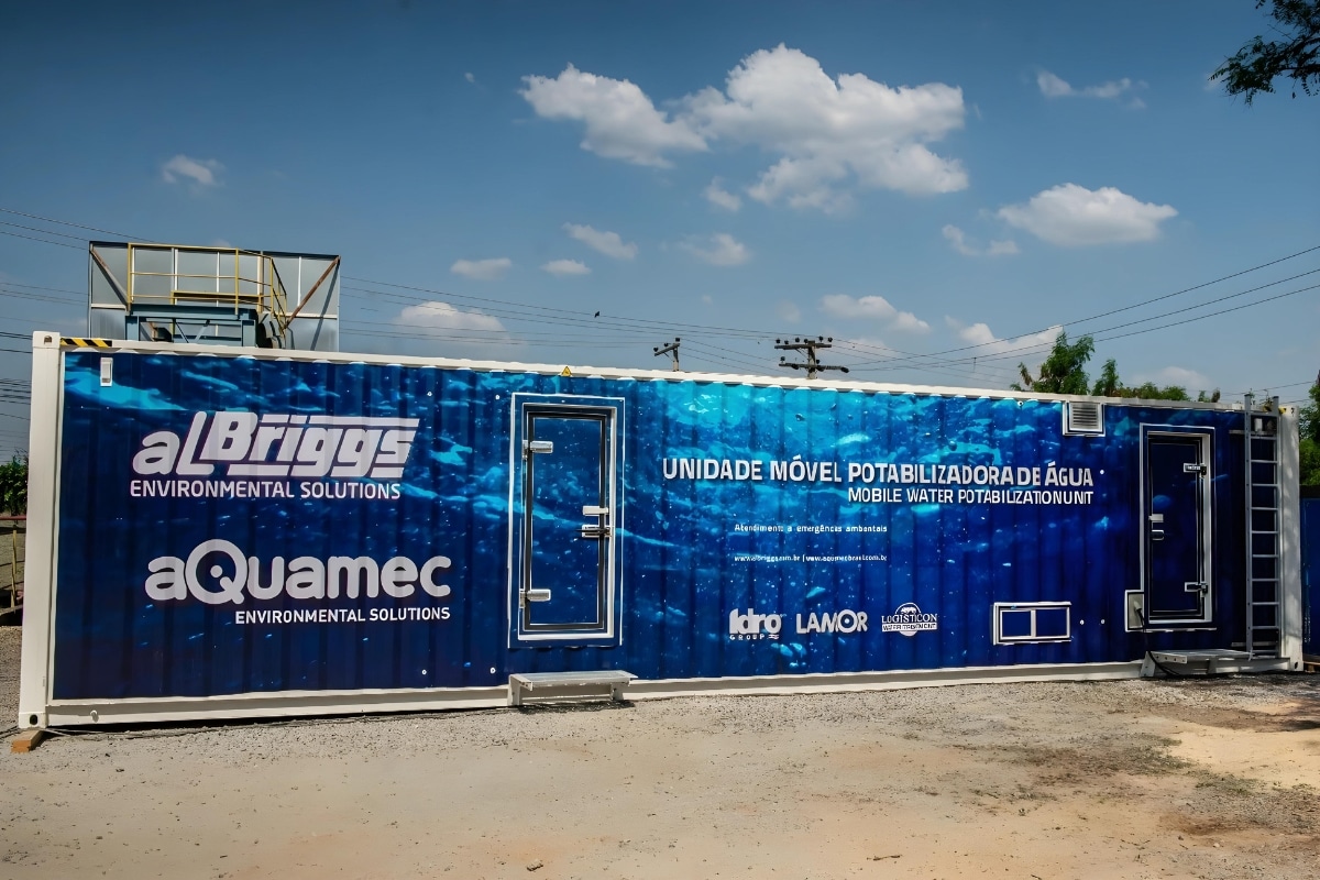 Versáteis e projetadas em contêineres: Como funcionam as unidades móveis de filtração para tratamento de água da Aquamec?