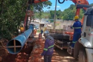 Obras que vão levar mais água para Campo Limpo Paulista e Várzea Paulista avançam em 3 frentes