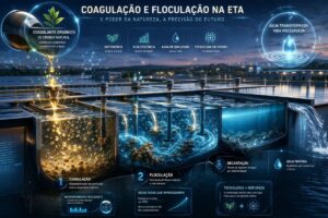 O Fim da Era do Alumínio Por que Gestores de Alta Performance estão Blindando suas ETAs com a Tecnologia do Coagulante Orgânico Biotecnal