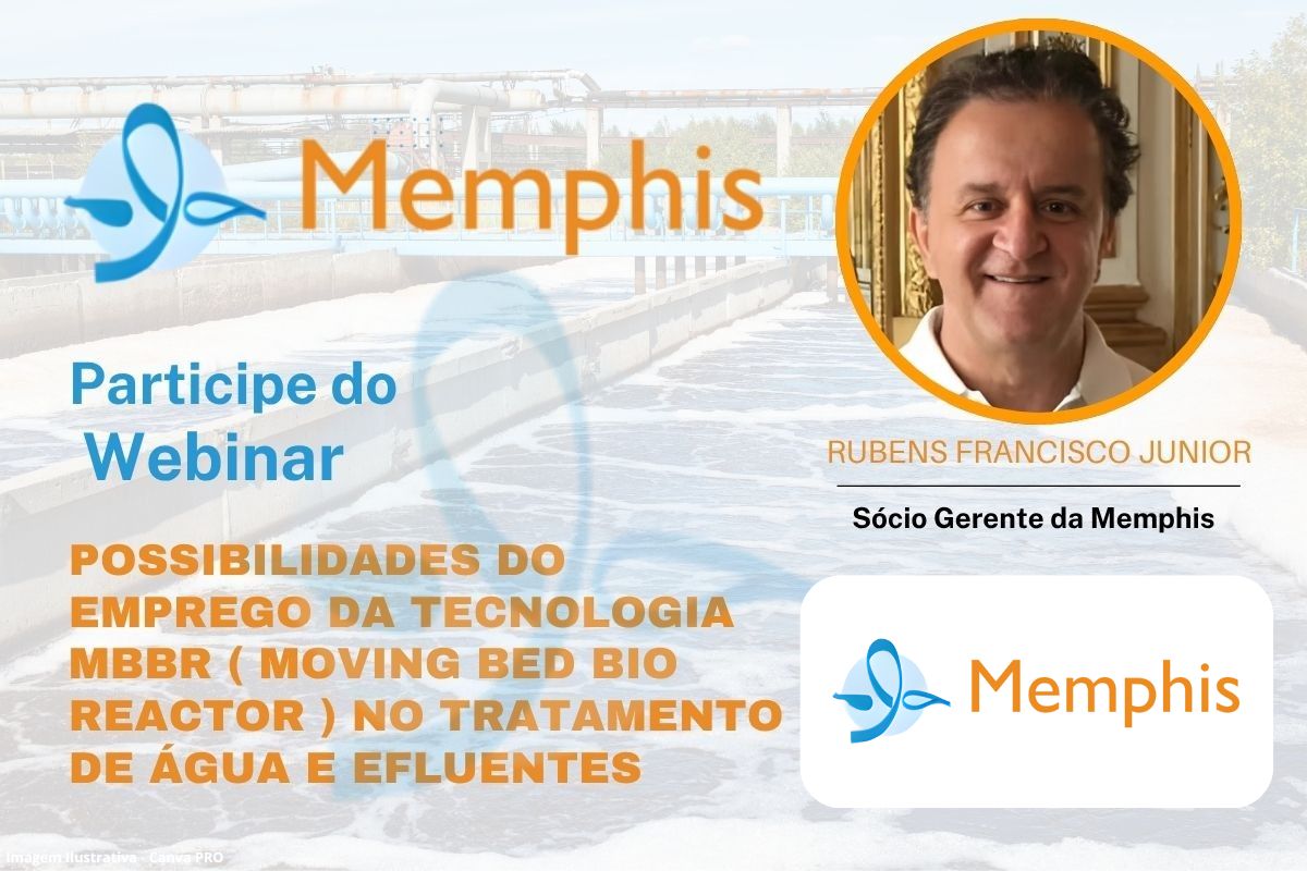 Webinar da Memphis mostra como a tecnologia MBBR (Moving Bed Bio Reactor) está transformando o tratamento de água e efluentes
